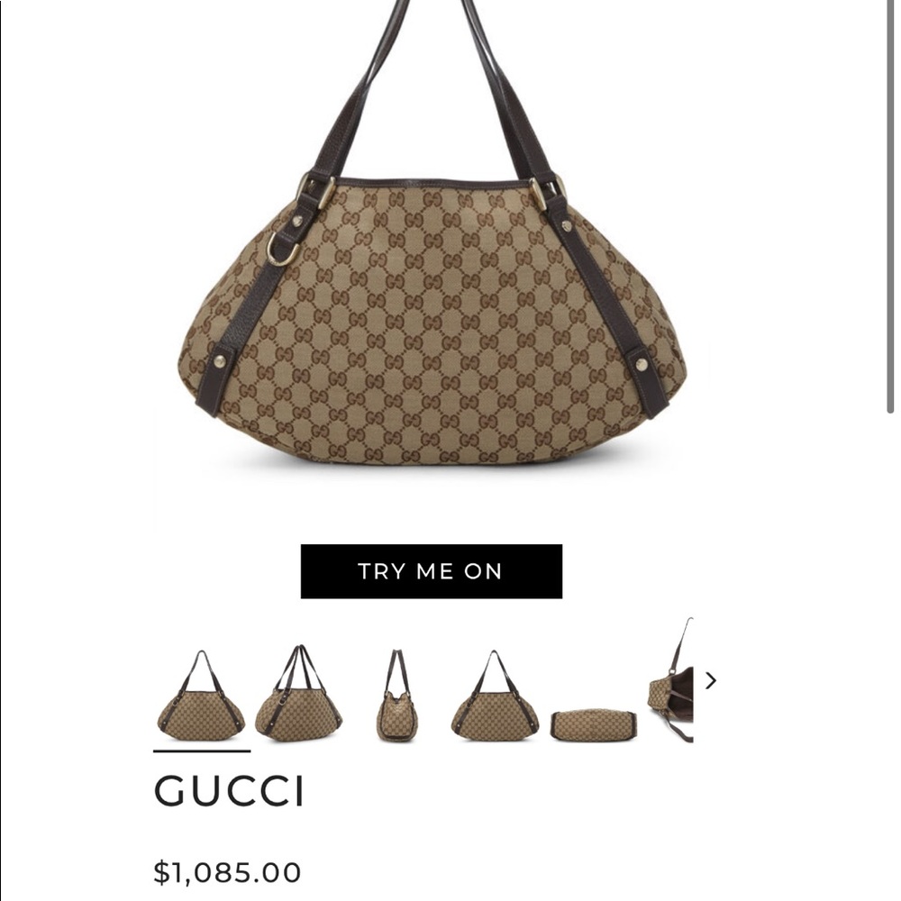 Vintage Gucci Abbey tote crafted in beige GG canvas